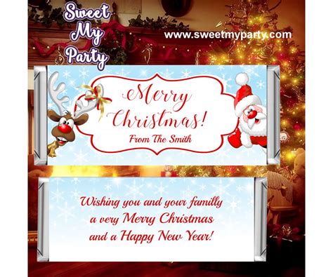 It is a time for family members, close loved ones, buddies without household, but most importantly for the kids. Christmas candy bar wrappers|Snowflake candy bar wrappers ...