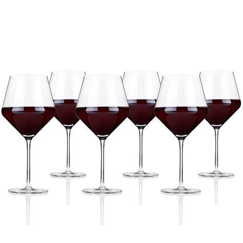 Viski Raye Angled 21 Oz Crystal Red Wine Glass And Reviews Wayfair