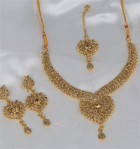 Golden Artificial Jewelry Set Ps 336 Price In Pakistan View Latest