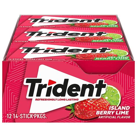 Trident Island Berry Lime Sugar Free Gum 12 Chile Ubuy