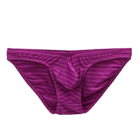 Aayomet Men S Underwear Mens Underwear Low Rise Pouch Bikini Briefs Lift Purple Xl