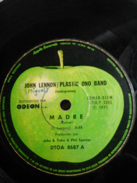 John Lennon The Plastic Ono Band Madre Mother Vinyl 7 45 Rpm