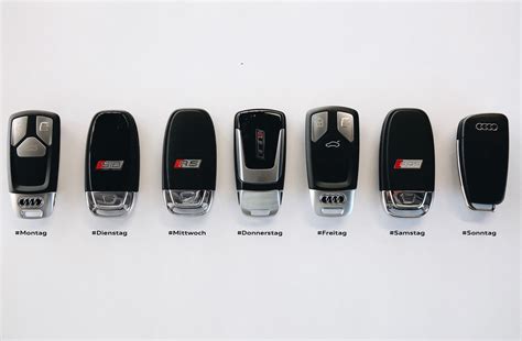 Seven Audi Car Keys One For Each Day Of The Week Autoevolution