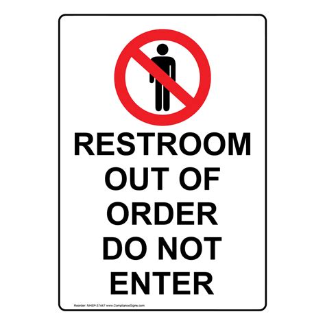 Bathroom Out Of Order Sign Printable