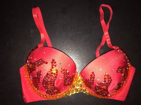 red hot rave bra perfect for any rave outfit edm bra etsy rave bra rave outfit edm edm bra