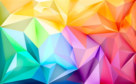 Background Wallpaper With Polygons In Gradient Colors Download Free