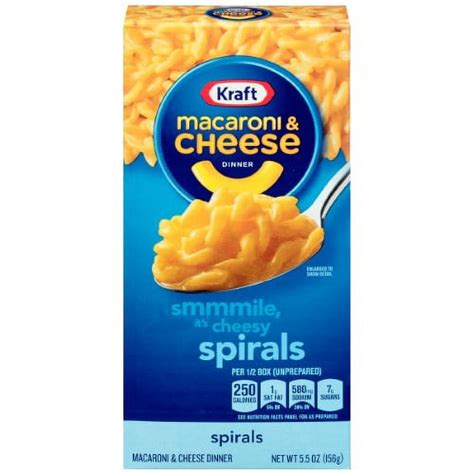 Kraft Spirals Macaroni And Cheese Dinner 5 5oz Pack Of 10