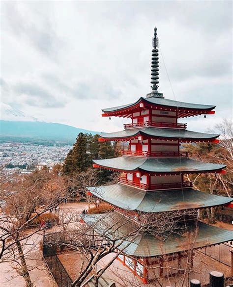 Chureito Pagodajapan Amazing Architecture Japan Country Japan