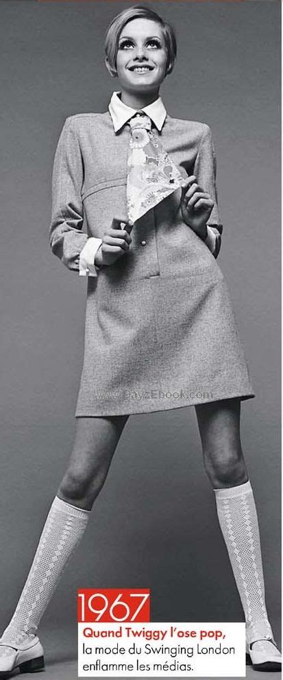 Twiggy 1967 1960s Mod Vintage Fashion Swinging Sixties Twiggy Style
