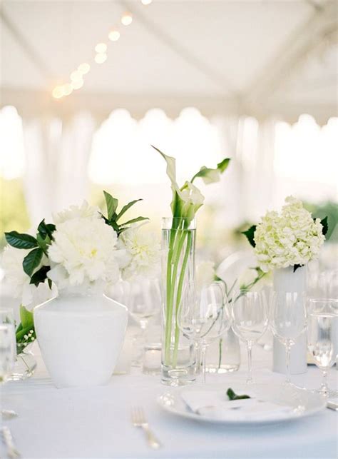 Napa Wedding Table Centerpiece White Flowers 1 Once Wed