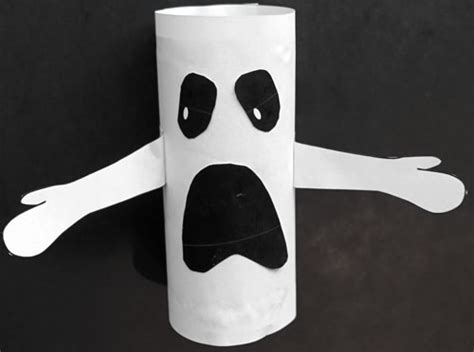 Ghost Toilet Paper Roll Craft