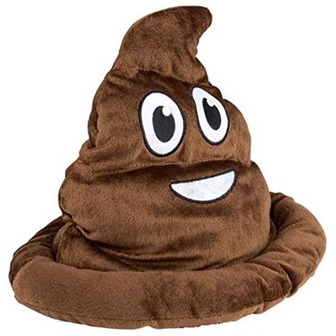 Kicko Poop Emoji Hat 12 Inch Emoticon Poop Hat Novelty Toys Gag