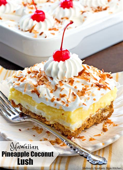 This island inspired Hawaiian Pineapple Coconut Lush is a celebration