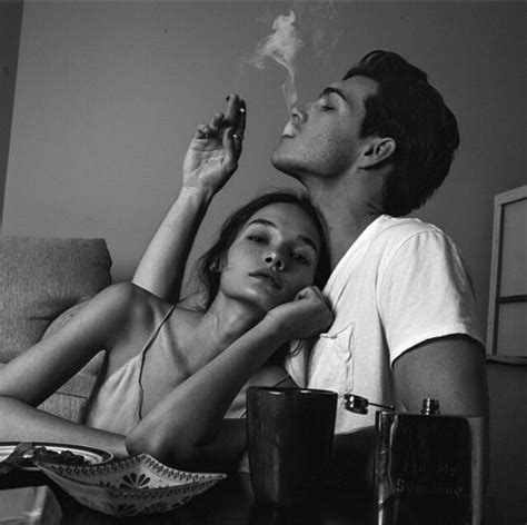 Love Couple And Smoke Bilde Couples Black And White Couples Photo