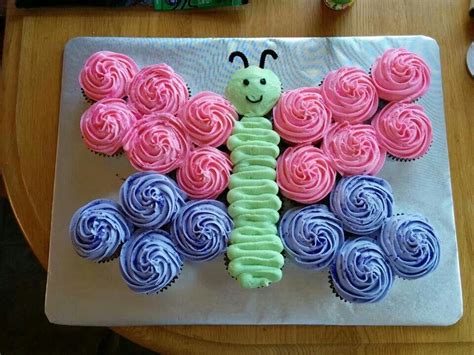 Butterfly Cupcakes Butterfly Birthday Cakes Pull Apart Cupcake Cake