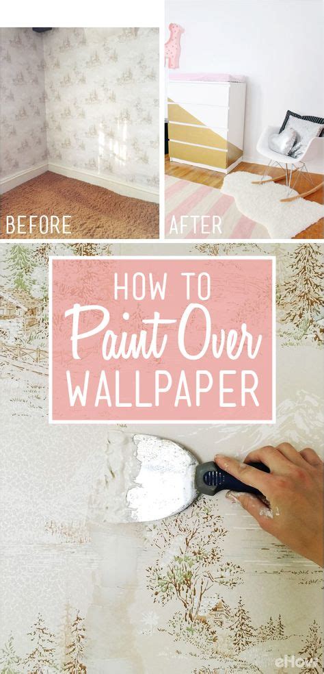 7 How To Paint Over Wall Paper Ideas Painting Over Wallpaper