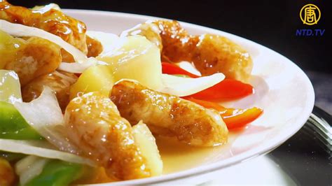 Chinese sweet and sour pork is prepared by marinating the pork with light soy sauce, cornatarch and egg white for thirty minutes at least. Cantonese Cuisine: Sweet and Sour Pork - YouTube