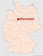 Hannover auf der Deutschlandkarte