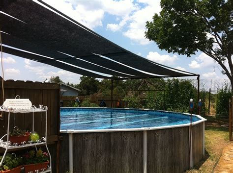 How To Make A Pool Shade And Set Up Shade Above Ground Pool