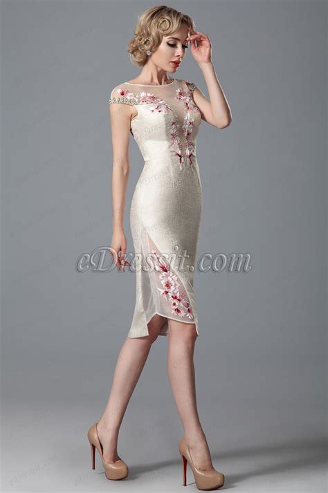 Cap Sleeves Formal Dress With Embroidery Details 03150613 Edressit Formal Dresses With