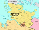 Schleswig Holstein Karte - Landkarte