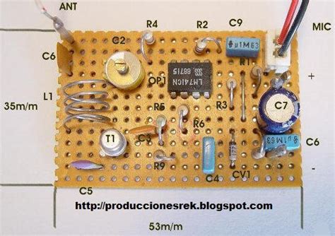 Producciones Rek Diagramas Y Electronica Mini Transmisor Fm