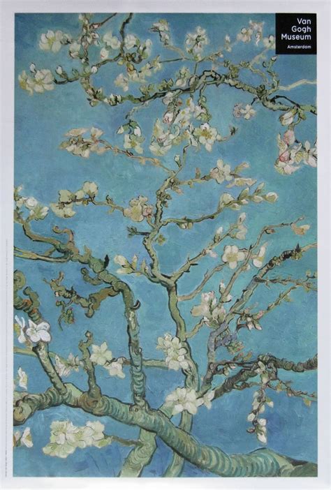 Vincent Van Gogh Almond Blossom Large Offset Lithograph Poster