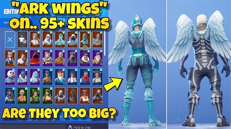 New Ark Wings Back Bling Showcased With 95 Skins Fortnite Battle