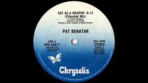 Pat Benatar Sex As A Weapon Extended Mix 1985 Youtube
