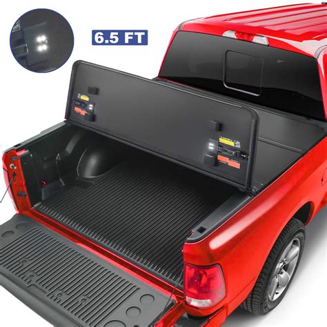 Buy Mostplus Tri Fold Hard Truck Bed Tonneau Cover On Top Compatible For 2015 2023 Ford F150 F
