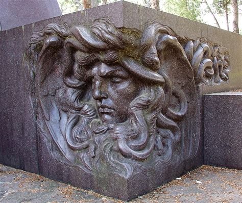 040528 01e Medusa Sculpture In Parco Della Villa Borghese