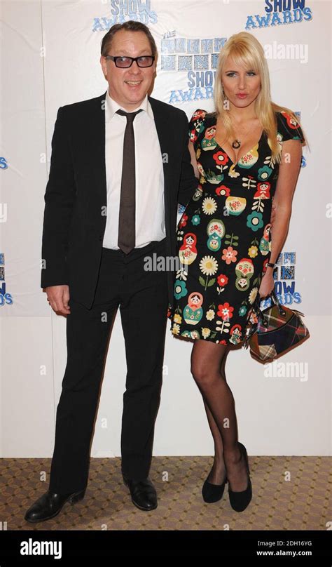 Vic Reeves And Nancy Sorrell Arriving For The South Bank Show Awards 2010 At The Dorchester