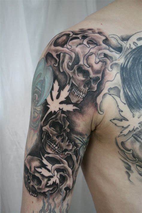 Skulls Bg Tat By 2face Tattoo On Deviantart