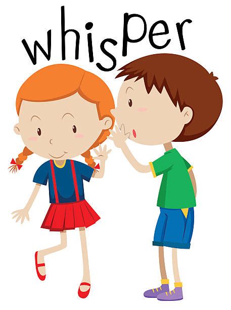 Royalty Free Child Whispering Clip Art Vector Images And Illustrations