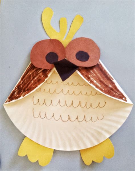 Fun Activities For Kids Paper Plate Owl Craft Fun Activities For