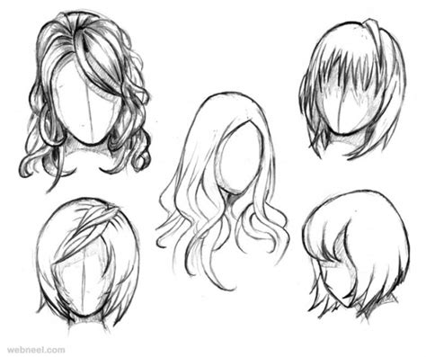 Draw Anime Female Hair By Styrbjorna 19