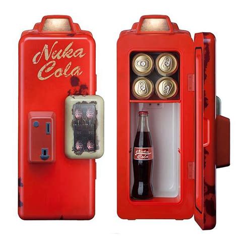 Fallout 4 nuka cola blaster replica sealed bethesda wall mountable fanwares. Fallout 4 Nuka Cola Machine Mini Fridge | Gadgetsin