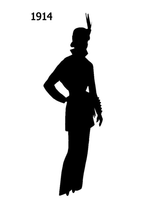 Black Silhouettes 1910 1920 In Costume History 2a Silhouette Black