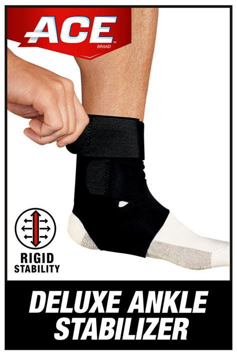 Ace Brand Deluxe Ankle Stabilizer Adjustable Comfortable Walmart