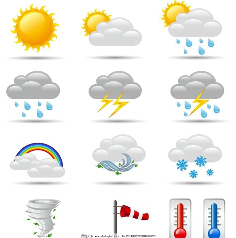 全国天气 国际天气 历史天气 气温查询 天气常识 台风路径图. 天气预报图标图片_网页小图标_标志图标_图行天下图库