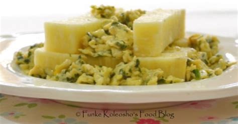 Ugu Pumpkin Leaves Scrambled Eggs Funke Koleoshos New Nigerian Cuisine