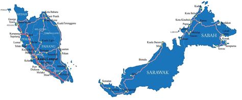 Malaysia Driving Maps West Peninsular And East Malaysia Expatgo