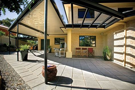 Flat Roof Patio Stratco Outback Flat Roof Patio Pergola Patio