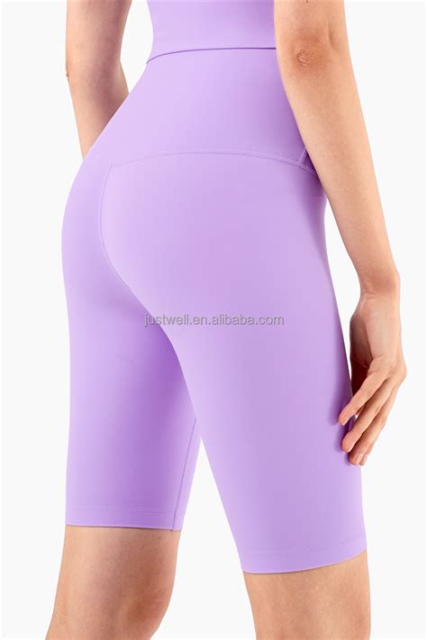 Non T Line Skinny Half Nude Yoga Pants In Peach Butt Fitness High Waist