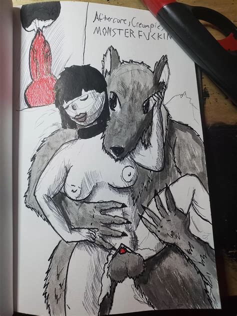 Kinktober Day 8 Monsterfucking Creampie Aftercare Art By Me India