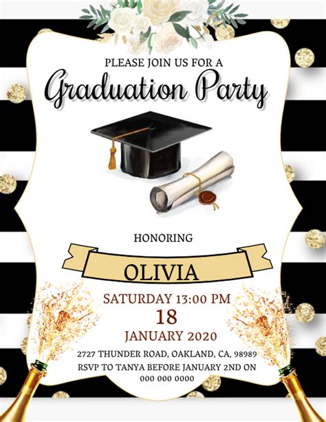 Sample Graduation Party Invitation