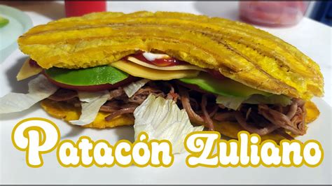 Patacon Zuliano Patacon Con Carne Mechada Venezolano Sandwich De Platano Verde Youtube