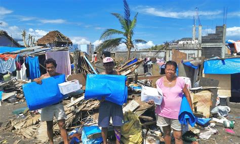 world vision distributes life saving aid typhoon affected families