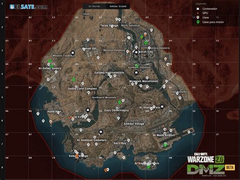 Call Of Duty Warzone 20 Dmz Mapa De Llaves
