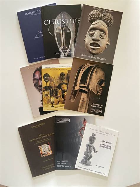 Tribal Art Lot With 9 Auction Catalogues 19882021 Catawiki